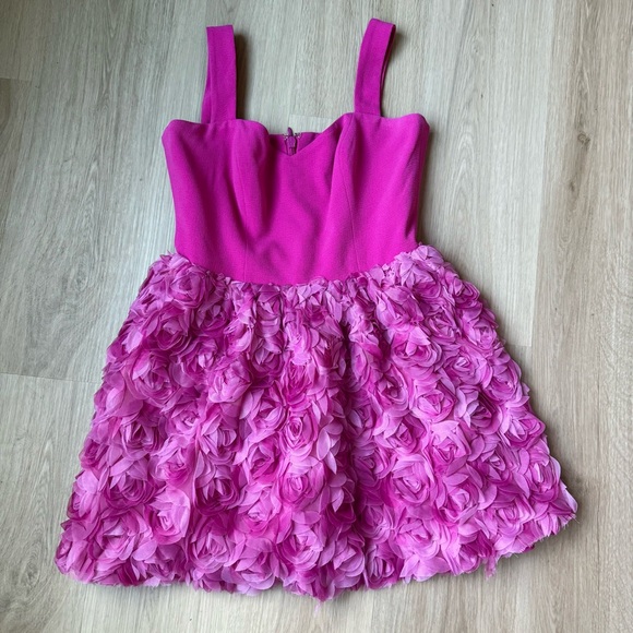 Anthropologie Dress The Population Melanie Sleeveless Textured Mini Dress Sz M - Picture 4 of 5